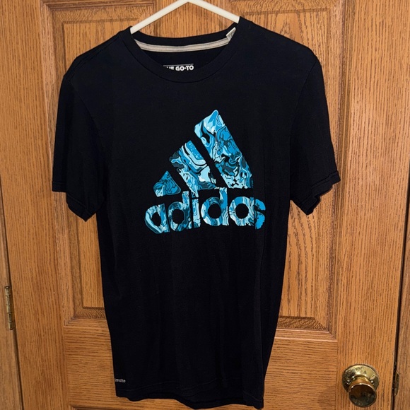 adidas Other - Adidas Men's Black Tee with Blue Graphic